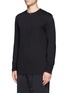 Front View - Click To Enlarge - HELMUT LANG - Metallic button Henley T-shirt