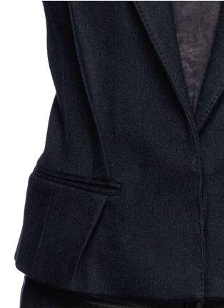 Detail View - Click To Enlarge - HAIDER ACKERMANN - Pleat cropped blazer