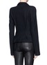 Back View - Click To Enlarge - HAIDER ACKERMANN - Pleat cropped blazer
