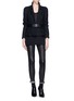 Figure View - Click To Enlarge - HAIDER ACKERMANN - Pleat cropped blazer