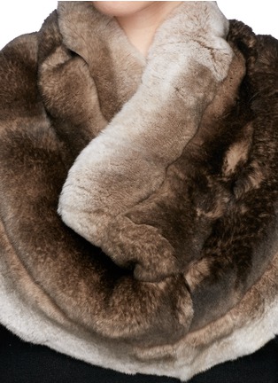 Detail View - Click To Enlarge - ARMANI COLLEZIONI - Rabbit fur shoulder wrap