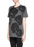 Front View - Click To Enlarge - LANVIN - Floral stitch T-shirt