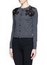 Front View - Click To Enlarge - LANVIN - Floral lace cardigan