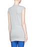 Back View - Click To Enlarge - STELLA MCCARTNEY - Face embroidery patchwork jersey tunic