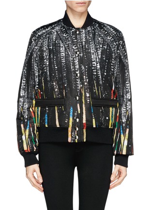 Main View - Click To Enlarge - GIVENCHY - Sequin print puffer bomber jacket
