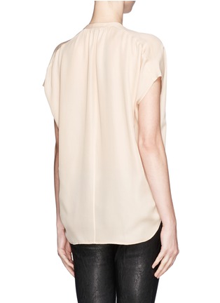 Back View - Click To Enlarge - VINCE - V-neck silk blouse