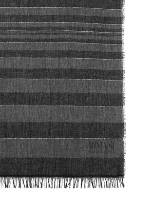 Detail View - Click To Enlarge - ARMANI COLLEZIONI - Variegated stripe scarf