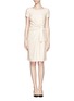 Main View - Click To Enlarge - ARMANI COLLEZIONI - Cady asymmetrical tie knot dress