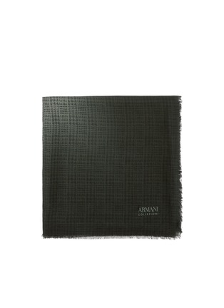 Main View - Click To Enlarge - ARMANI COLLEZIONI - Micro houndstooth modal scarf