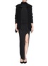 Detail View - Click To Enlarge - LANVIN - Peplum zip front cardigan