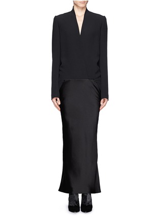 Main View - Click To Enlarge - HAIDER ACKERMANN - Structured top fishtail dress