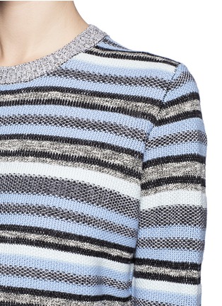 Detail View - Click To Enlarge - PROENZA SCHOULER - Textured stripe sweater