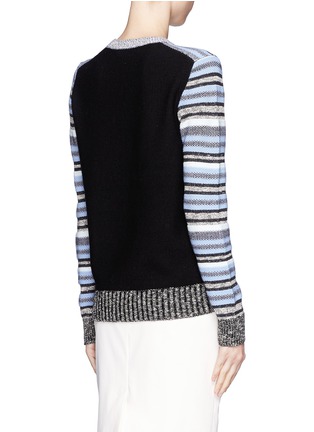 Back View - Click To Enlarge - PROENZA SCHOULER - Textured stripe sweater
