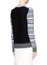 Back View - Click To Enlarge - PROENZA SCHOULER - Textured stripe sweater