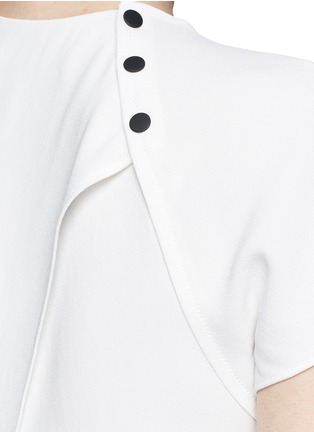 Detail View - Click To Enlarge - PROENZA SCHOULER - Open back pleated crepe top