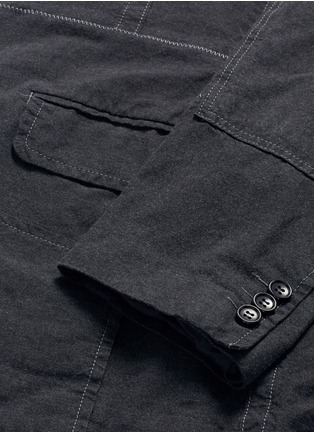 Detail View - Click To Enlarge - COMME DES GARÇONS HOMME - Patchwork stitching soft blazer