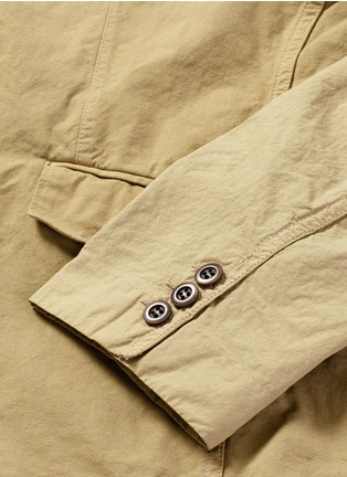 Detail View - Click To Enlarge - COMME DES GARÇONS HOMME - Garment dyed Oxford soft blazer