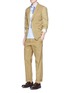Figure View - Click To Enlarge - COMME DES GARÇONS HOMME - Garment dyed Oxford soft blazer