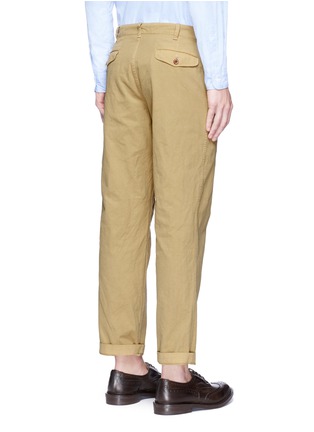 Back View - Click To Enlarge - COMME DES GARÇONS HOMME - Garment dyed Oxford pants
