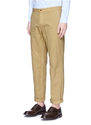 Front View - Click To Enlarge - COMME DES GARÇONS HOMME - Garment dyed Oxford pants