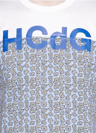 Detail View - Click To Enlarge - COMME DES GARÇONS HOMME - Paisley logo print T-shirt