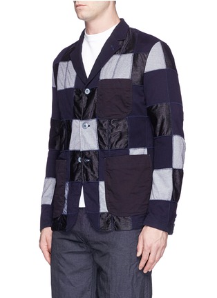 Front View - Click To Enlarge - COMME DES GARÇONS HOMME - Patchwork jersey soft blazer
