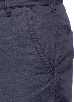 Detail View - Click To Enlarge - COMME DES GARÇONS HOMME - Wide leg cropped denim pants