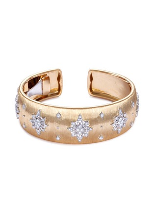 Main View - Click To Enlarge - BUCCELLATI - Diamond floral 18k gold cuff