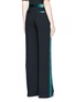 Back View - Click To Enlarge - VICTORIA, VICTORIA BECKHAM - Silk satin trim relaxed tuxedo pants