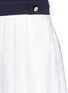 Detail View - Click To Enlarge - VICTORIA, VICTORIA BECKHAM - Contrast top pleated satin crepe dress