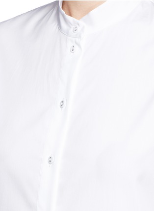 Detail View - Click To Enlarge - VICTORIA, VICTORIA BECKHAM - Palm tree embroidered patch cotton shirt