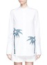 Main View - Click To Enlarge - VICTORIA, VICTORIA BECKHAM - Palm tree embroidered patch cotton shirt