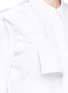 Detail View - Click To Enlarge - VICTORIA, VICTORIA BECKHAM - Knot front cotton poplin shirt