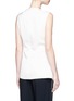 Back View - Click To Enlarge - VICTORIA, VICTORIA BECKHAM - Knot front silk satin panel top