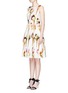 Front View - Click To Enlarge - - - Ice cream print gathered poplin sleeveless dress