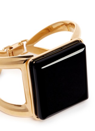 Detail View - Click To Enlarge - CHLOÉ - 'Carmin' square stone cuff