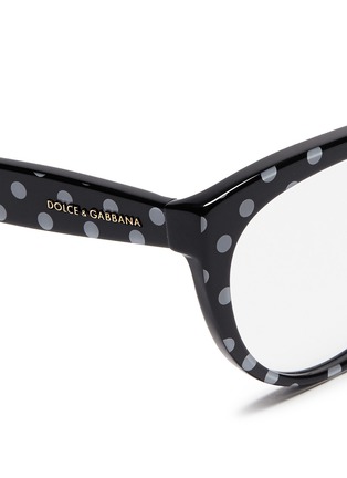 Detail View - Click To Enlarge - - - Polka dot print optical glasses 