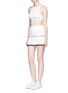Figure View - Click To Enlarge - MONREAL - Lasercut pleat foldable waist skirt