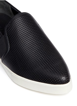 Detail View - Click To Enlarge - VINCE - 'Pierce' perforated leather skate slip-ons