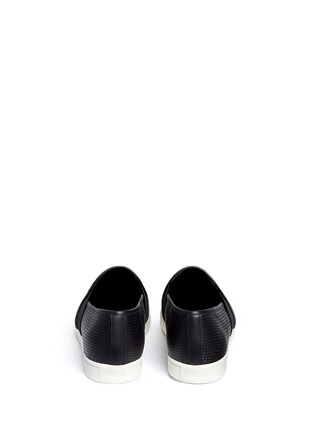 Back View - Click To Enlarge - VINCE - 'Pierce' perforated leather skate slip-ons