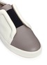 Detail View - Click To Enlarge - VINCE - 'Caden' colourblock leather slip-on sneakers
