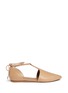 Main View - Click To Enlarge - VINCE - 'Noella' leather lace-up d'Orsay flats