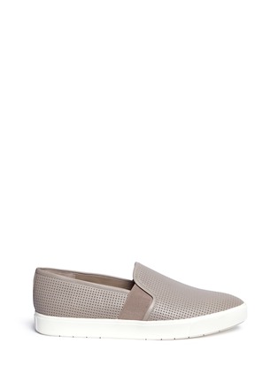 Main View - Click To Enlarge - VINCE - 'Blair' perforated leather skate slip-ons