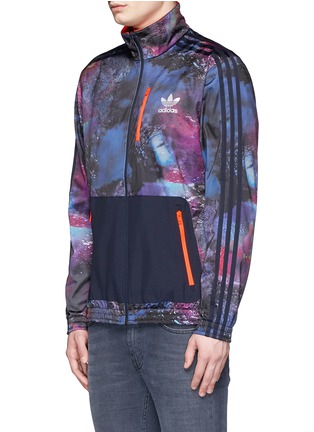 Front View - Click To Enlarge - ADIDAS - 'Running Beckenbauer' print track jacket