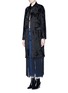 Front View - Click To Enlarge - TOGA ARCHIVES - Fringe hem moquette coat