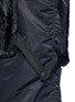 Detail View - Click To Enlarge - TOGA ARCHIVES - Mesh hem faux fur nylon dress