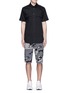 Figure View - Click To Enlarge - NEIL BARRETT - Keffiyeh check camouflage print bonded shorts