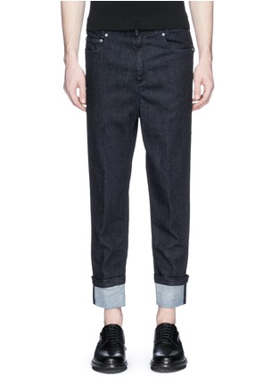 Detail View - Click To Enlarge - NEIL BARRETT - Rolled cuff jeans