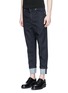 Front View - Click To Enlarge - NEIL BARRETT - Rolled cuff jeans