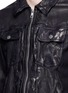 Detail View - Click To Enlarge - NEIL BARRETT - Washed leather zip jacket